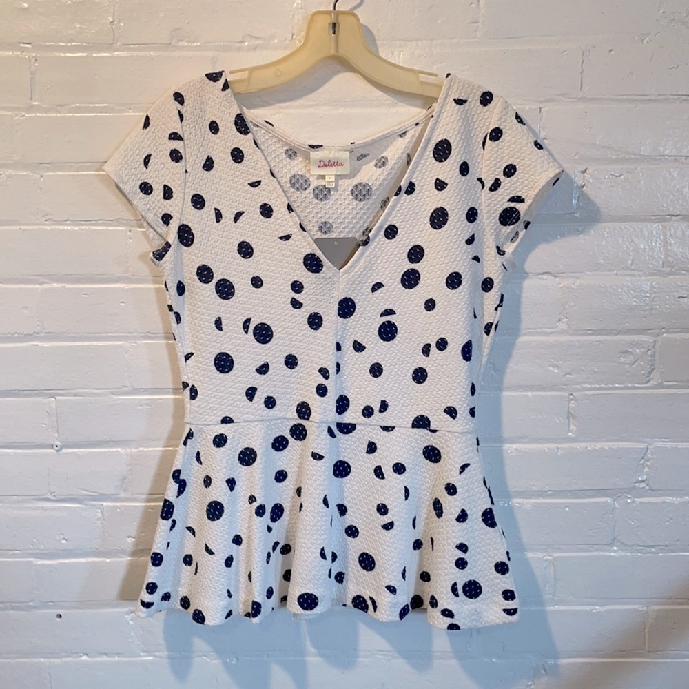 Deletta Anthropology Peplum NWT
